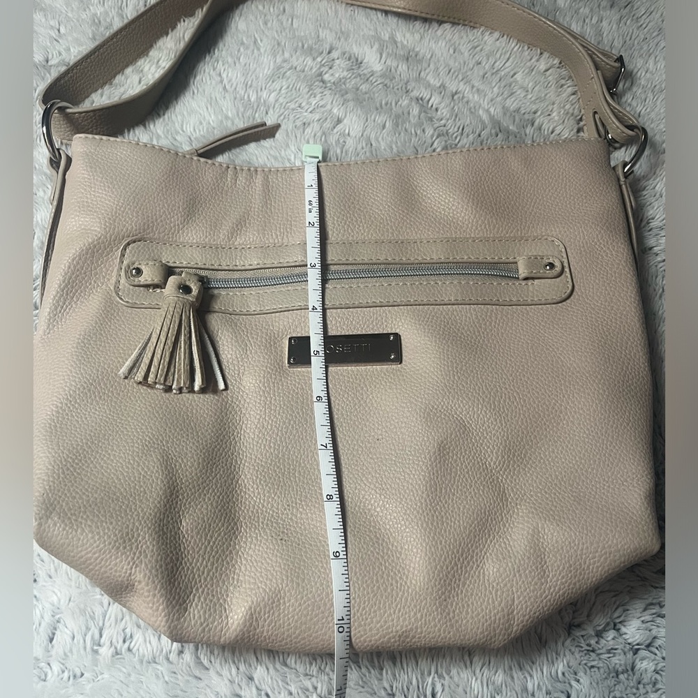 Rosetti Women's Tan Handbag Purse Tassel Shoulder or Crossbody - Picture 11 of 14